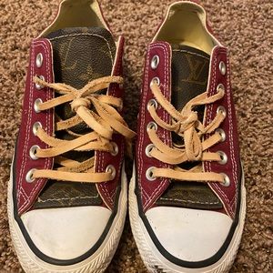 Maroon Converse (LV insert on tongue) - Womens 6